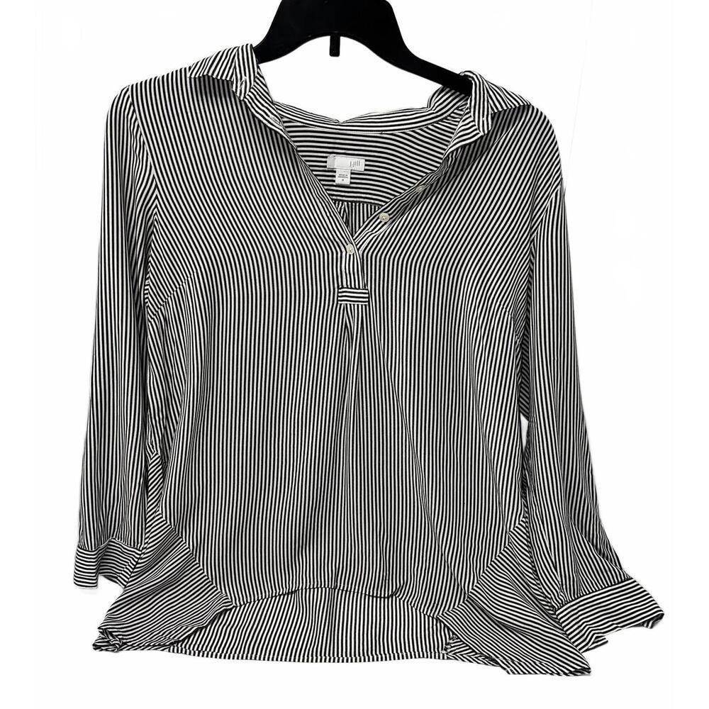 J.Jill Striped Pullover Top - Size M